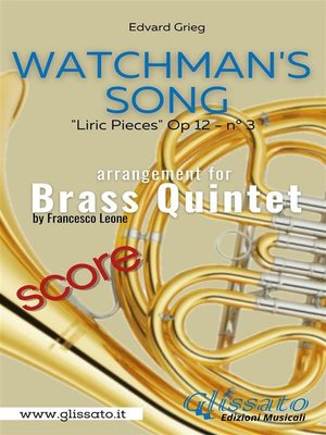 cover image of Watchman's Song--Brass Quintet (score)